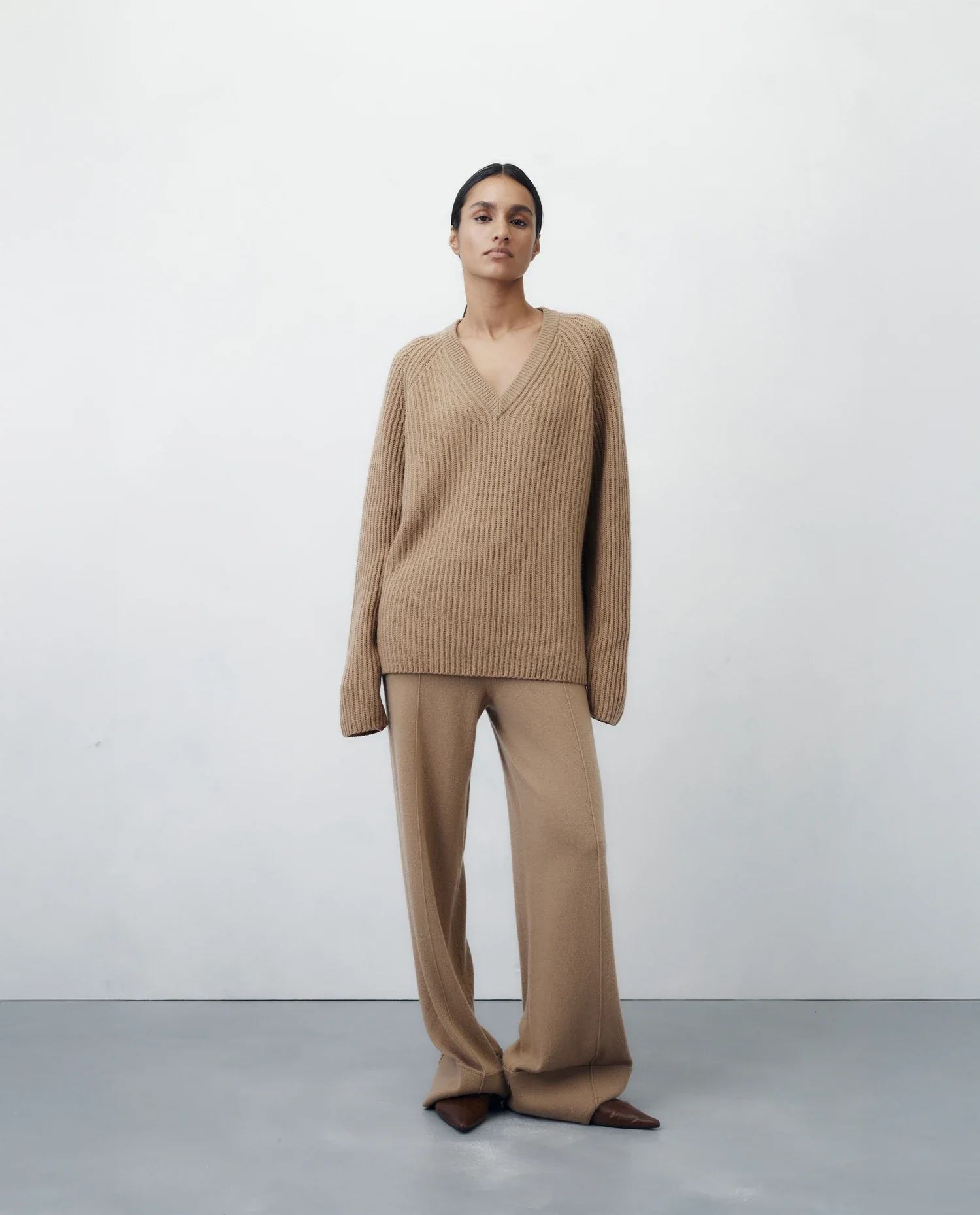 Woll-Mischung Hose in Beige - Image 7