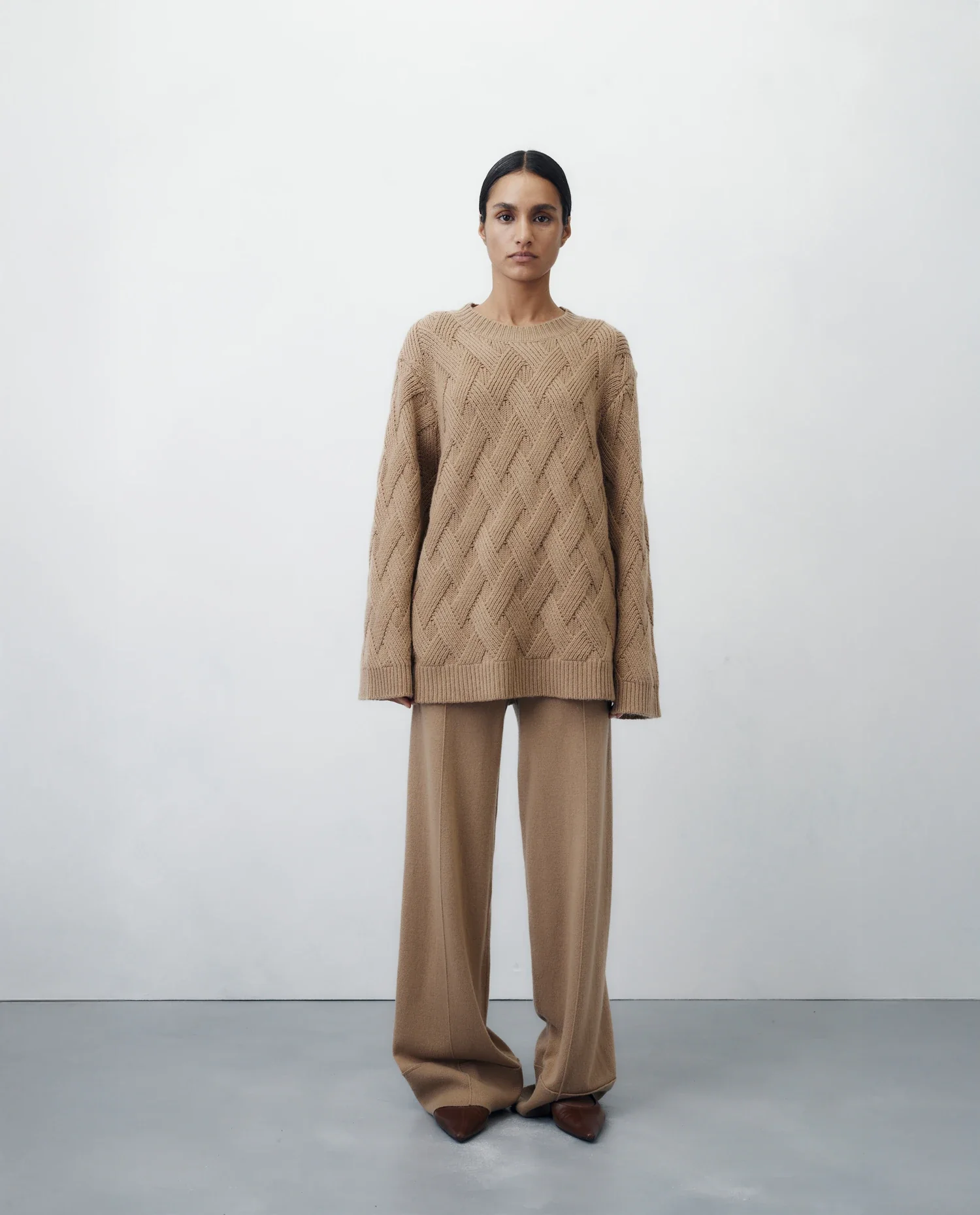 Woll-Mischung Hose in Beige - Image 9