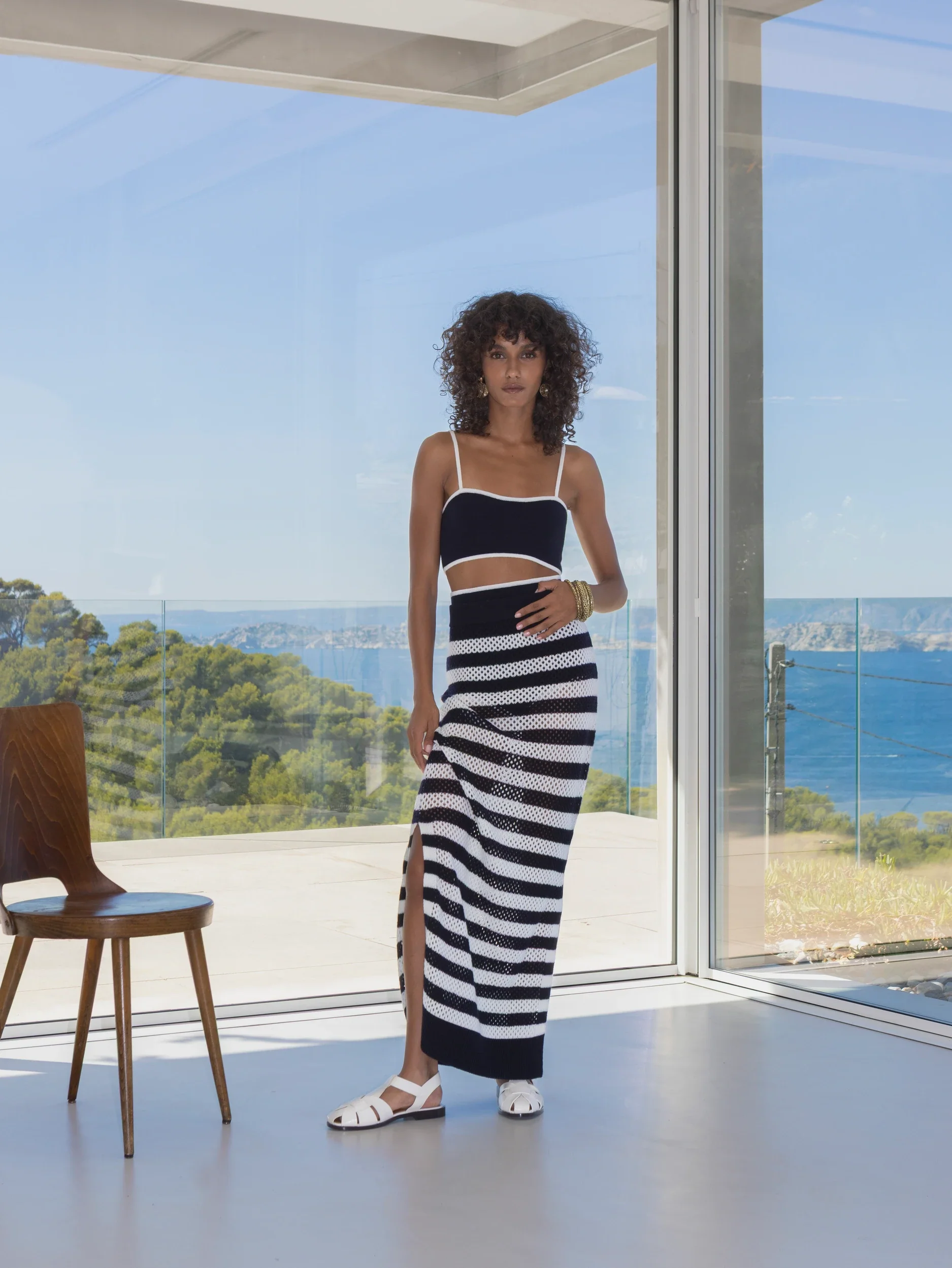 Cashmere Top in Navy - Image 8